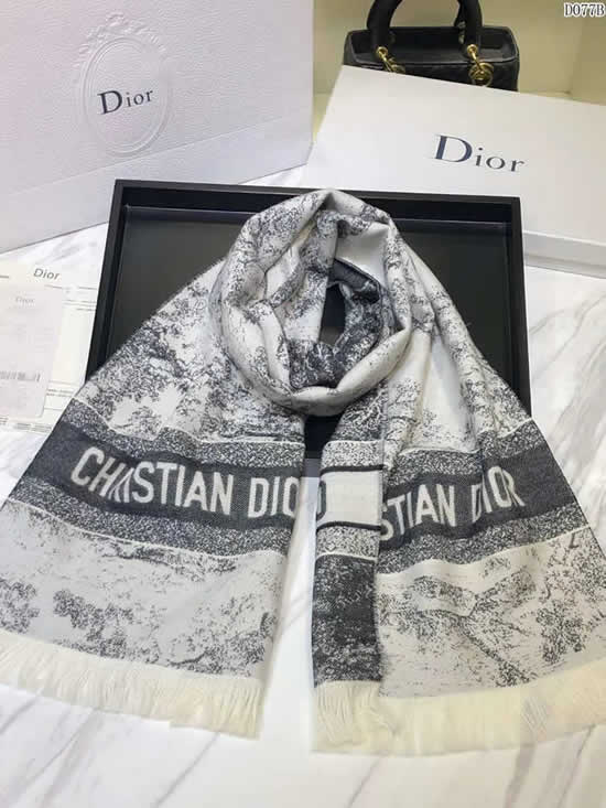 Autumn Winter Female Fashion Scarf Women Replica New Dior Scarves 08